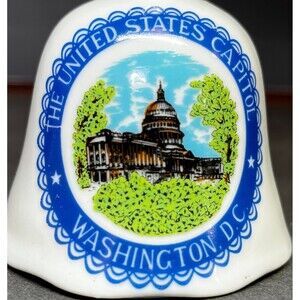 Vintage Washington DC US Capital Building souvenir collectible white Bell